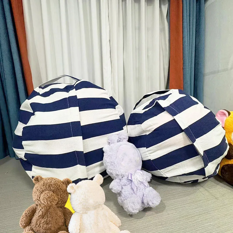 새로운 빈백 수납 인형 의자 어린이 장난감 지퍼 캔버스 - Floor Cushion Pouf 리뷰 및 가격