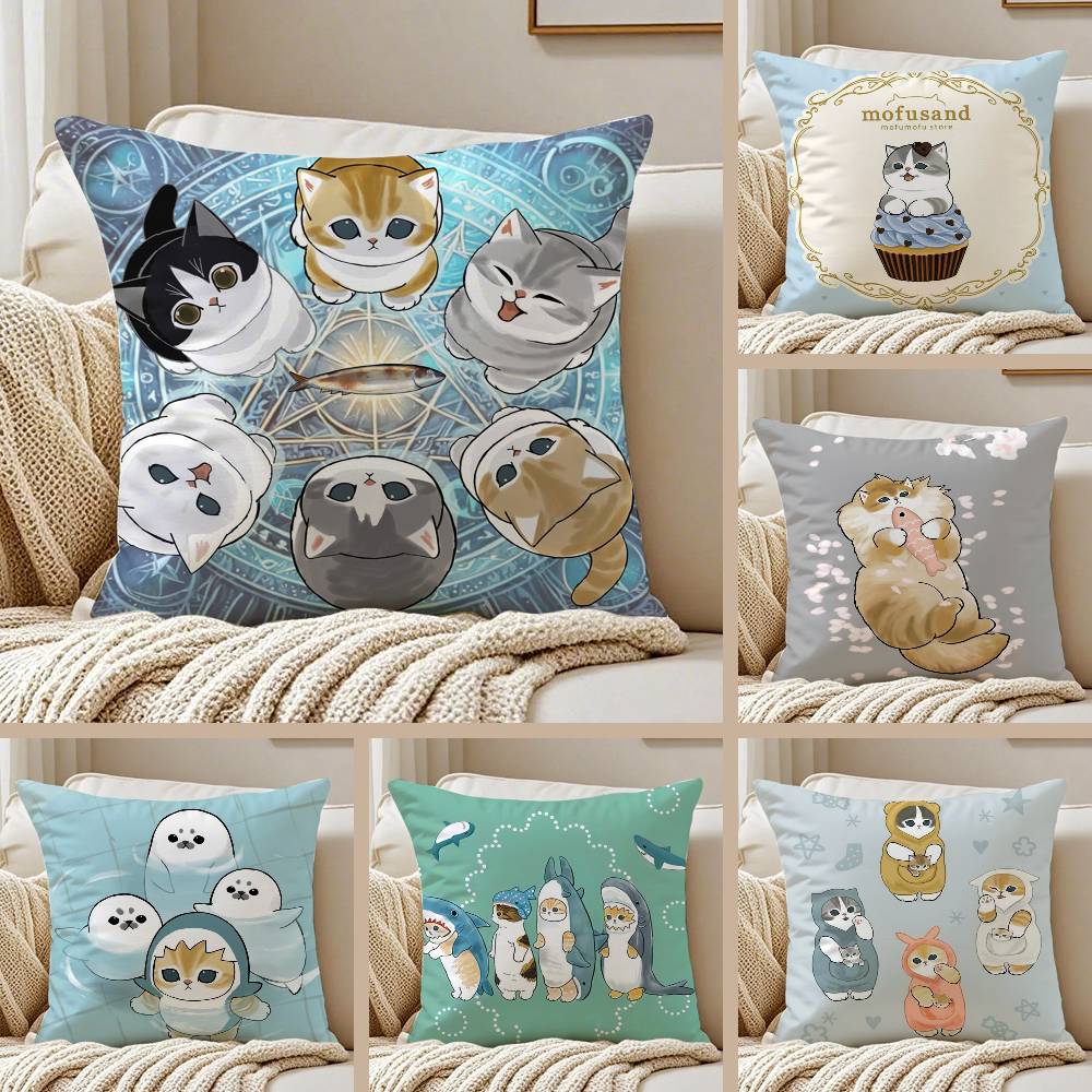 럭셔리 귀여운 모후산드 고양이 베개 커버 항균 지퍼 소 - Luxury Home Textiles Usa 리뷰 및 가격